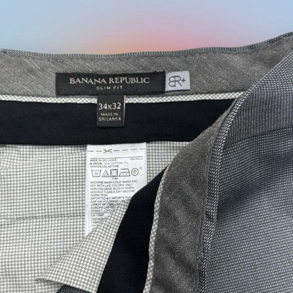BANANA REPUBLIC Men’s 34 x 32 Gray Dress Pant - Picture 4 of 4